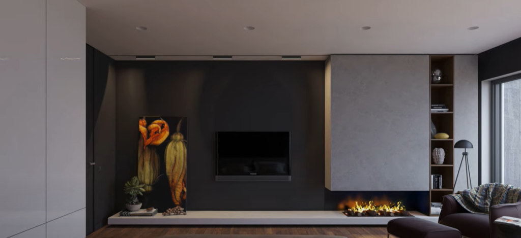 How to create a High Ceiling Fireplace?